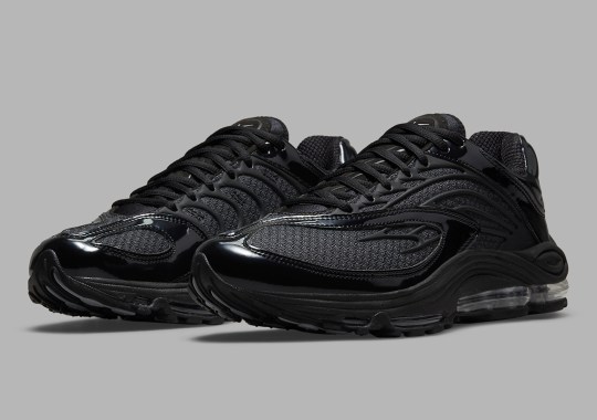 Black Patent Leather Gives The Nike Air Tuned Max A Sleek Vibe