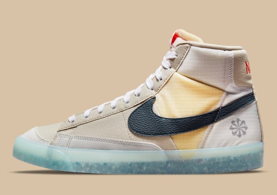 The Nike Blazer Mid ’77 Pairs An Icy-Translucent Midsole With Regrind Outsoles