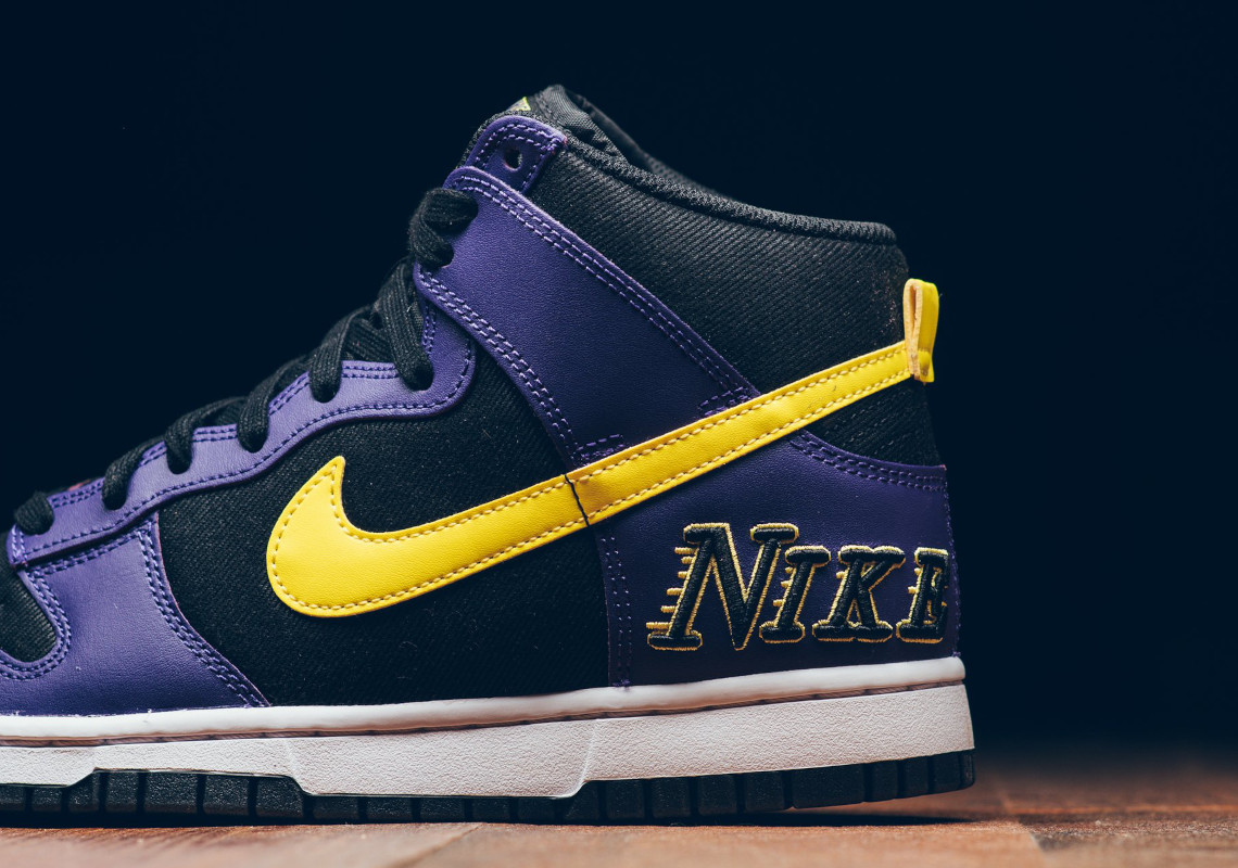 Nike Dunk High Lakers Opti Yellow DH0642-001 | SneakerNews.com