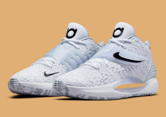 Kevin Durant's Next Nike KD 14 "Home" Keeps Things Simple In "White/Black"
