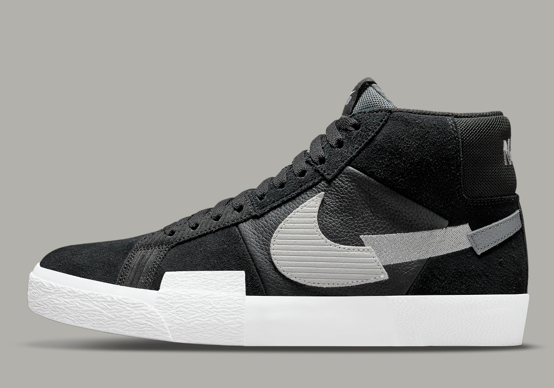 The Nike SB Blazer Mid “Mosaic” Is Coming In Black And Grey