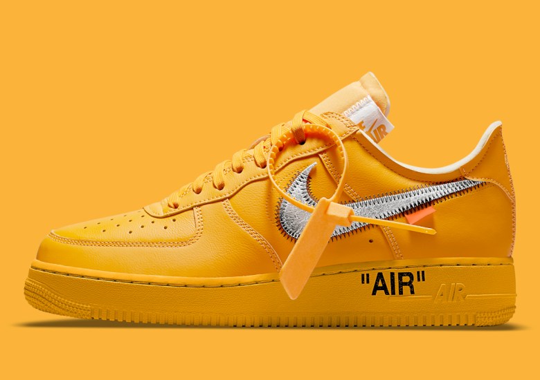 Nike x Off White Air Force 1 Low ICA Lemonade University Gold Yellow AF1  size 9