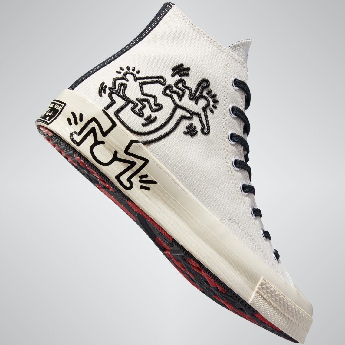 converse x keith haring black