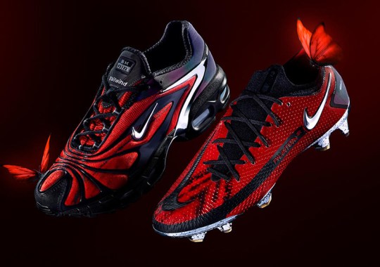 Skepta’s Nike Air Max Tailwind 5 “Bloody Chrome” To Release Alongside Matching Football Boot