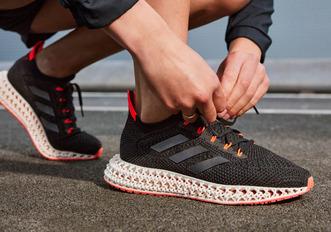adidas 4DFWD Black Solar Red FY3963 Running | SneakerNews.com