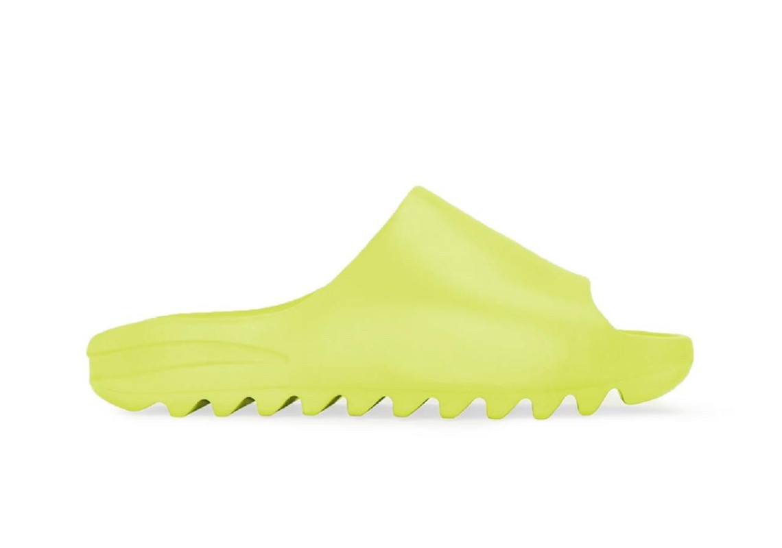 adidas yeezy slide glow green イージースライド-