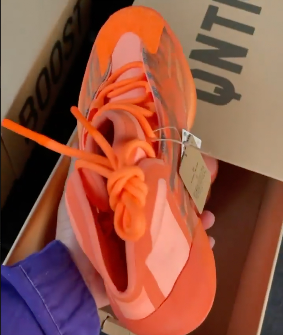 orange yeezy qntm