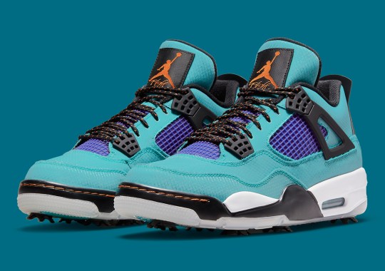 Upcoming Air Jordan 4 Golf Grabs Hiking Shoe Vibes With Ripstop Nylon And Trail Laces