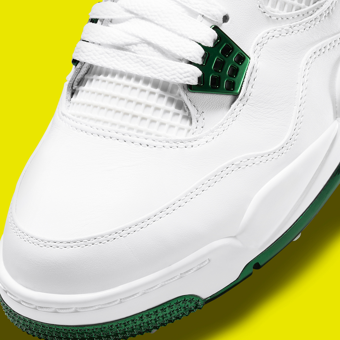 Air Jordan 4 Golf White Green Yellow Cz2439 100 6