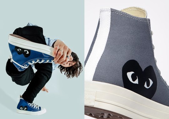 Comme des Garçons PLAY x Converse Chuck 70 To Release In Blue Quartz And Steel Grey