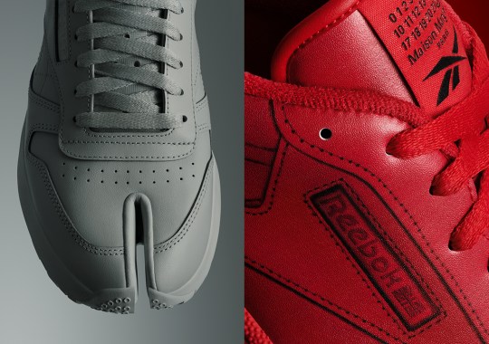 Maison Margiela And Reebok Update The Classic Leather Tabi And Club C With New Tonal Colorways