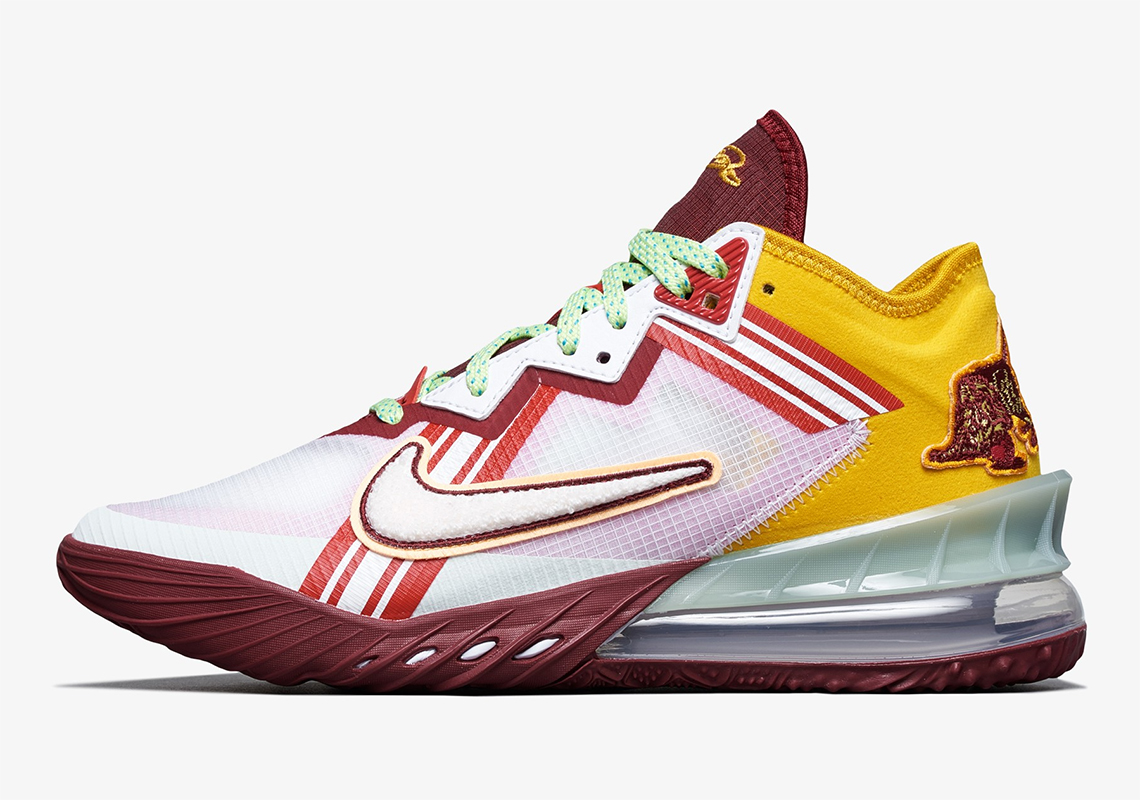 Nike Taps Mimi Plange For A Varsity-Themed LeBron 18 Low "Higher Learning"