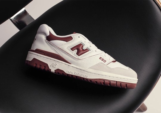 The New Balance 550 Arrives In Burgundy On May 7th