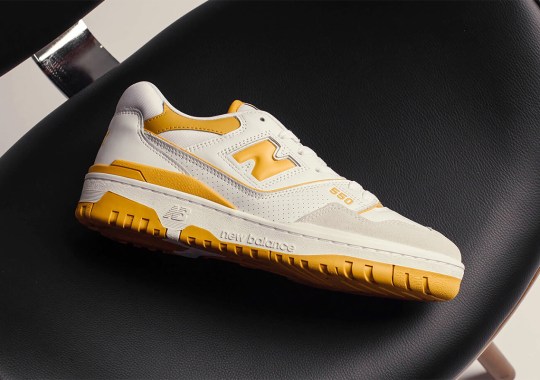 The New Balance 550 Is Releasing With Yellow Hits On May 7th