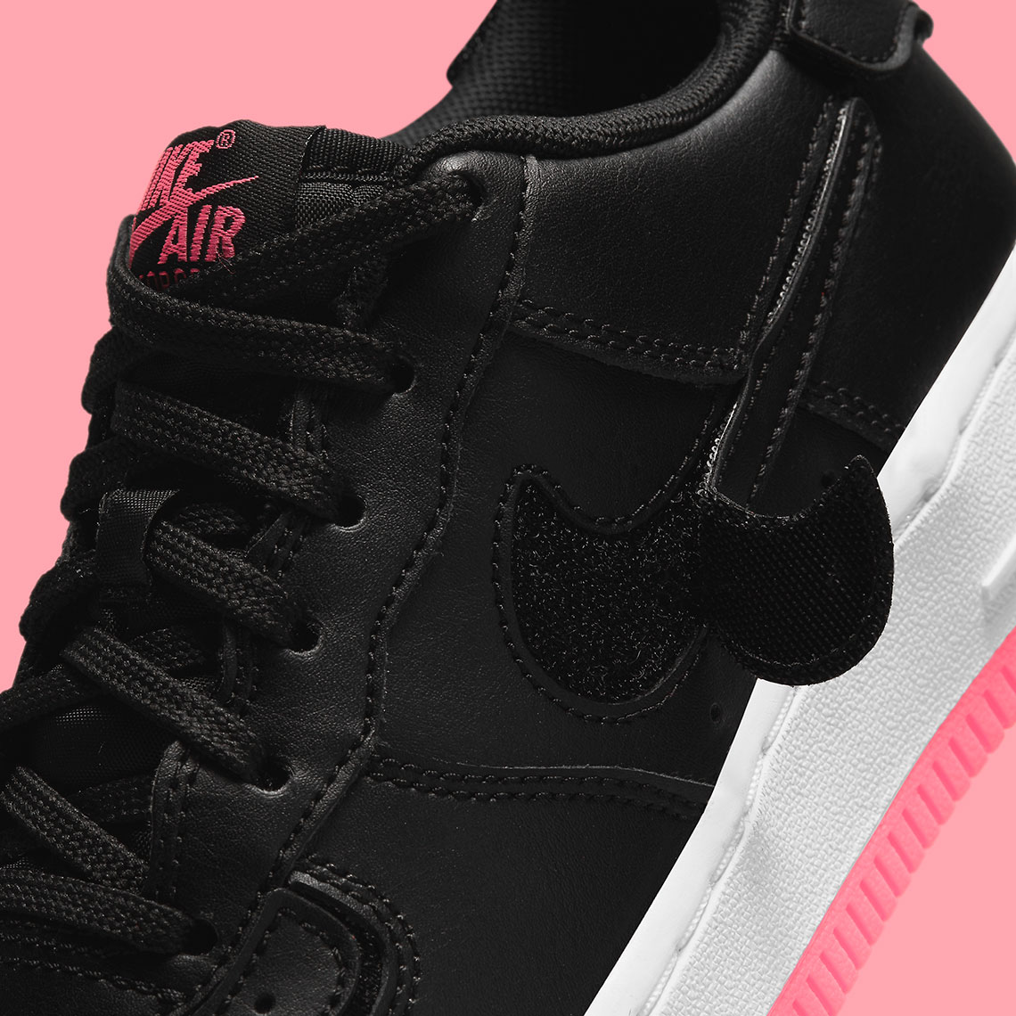 Nike Air Force 1 1 Gs Black Hyper Pink Black Db4545 005 1
