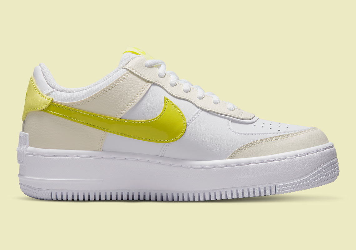 Nike WMNS Air Force 1 Shadow Neon/Yellow Swooshes FB7582-100
