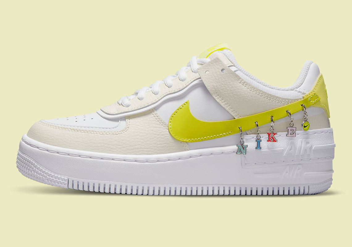 nike air force 1 yellow and white