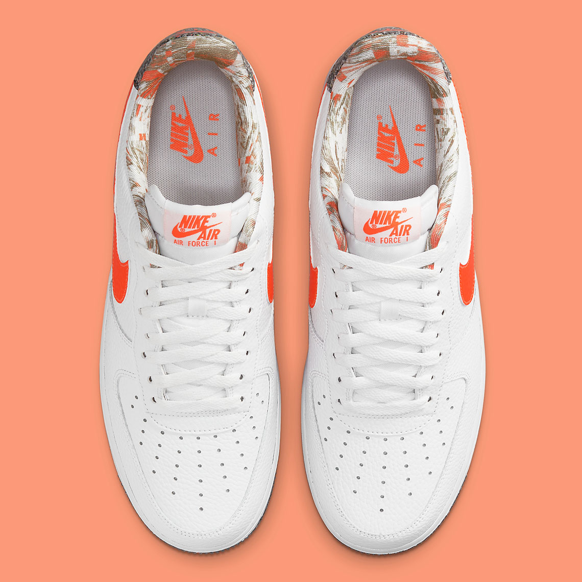 Nike Air Force 1 White Orange Dm9098 100 1