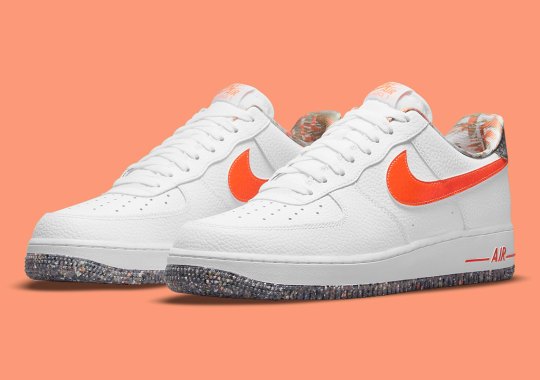 The Nike Air Force 1 Sees Splashes Of Crimson And Grind Rubber