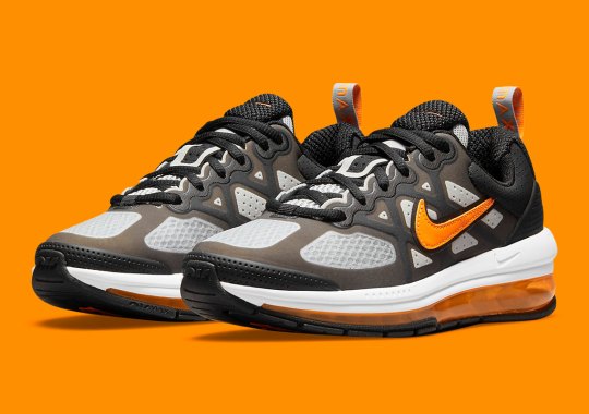 The Black Nike Air Max Genome Gets A Bold Makeover Courtesy Of Orange Accents