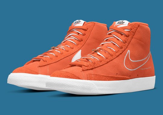 Classic Orange Appears On The Nike Blazer Mid '77 "First Use"