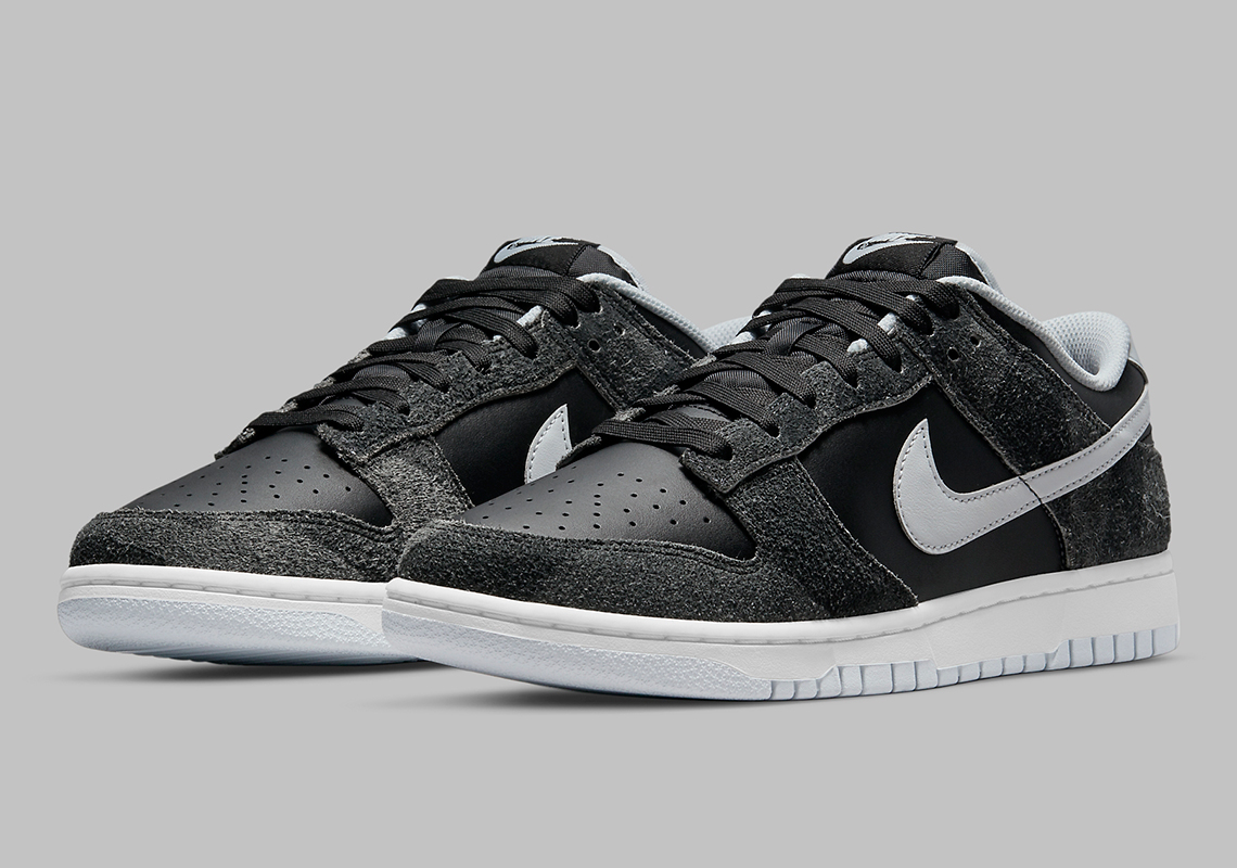 Nike Dunk Low "Zebra" Appears In Black, Pure Platinum, And Anthracite
