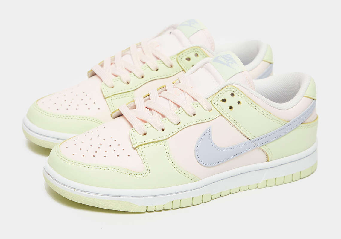 Nike Dunk Low Womens Light Soft Pink Ghost Lime Ice 1