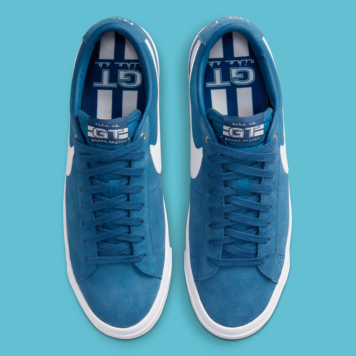 Nike Sb Blazer Low Gt Blue White Dc7695 401 2