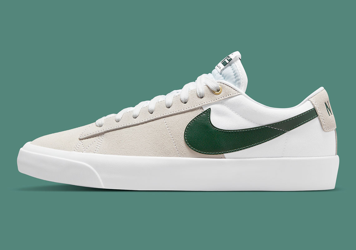 Nike Sb Blazer Low Gt White Green Dc7695 102 1