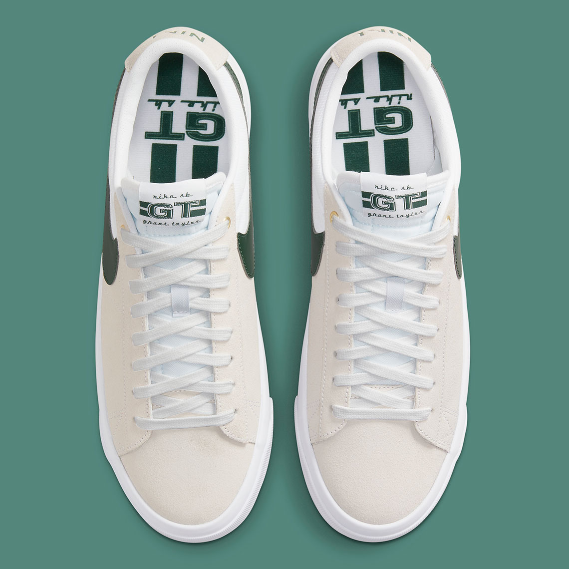 Nike Sb Blazer Low Gt White Green Dc7695 102 7