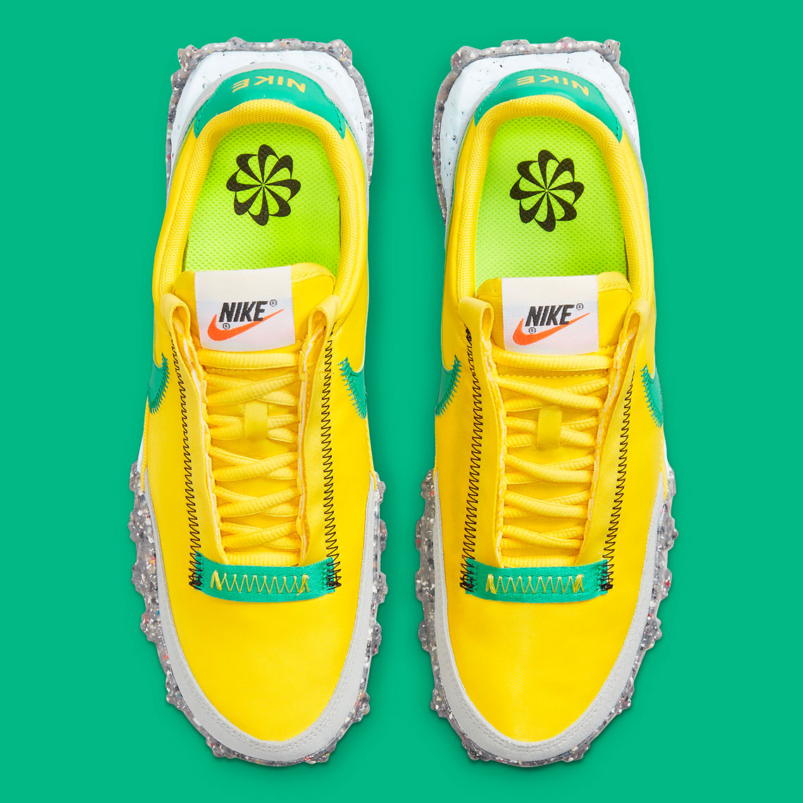 Nike Waffle Racer Crater Yellow Green CT1983-701 | SneakerNews.com