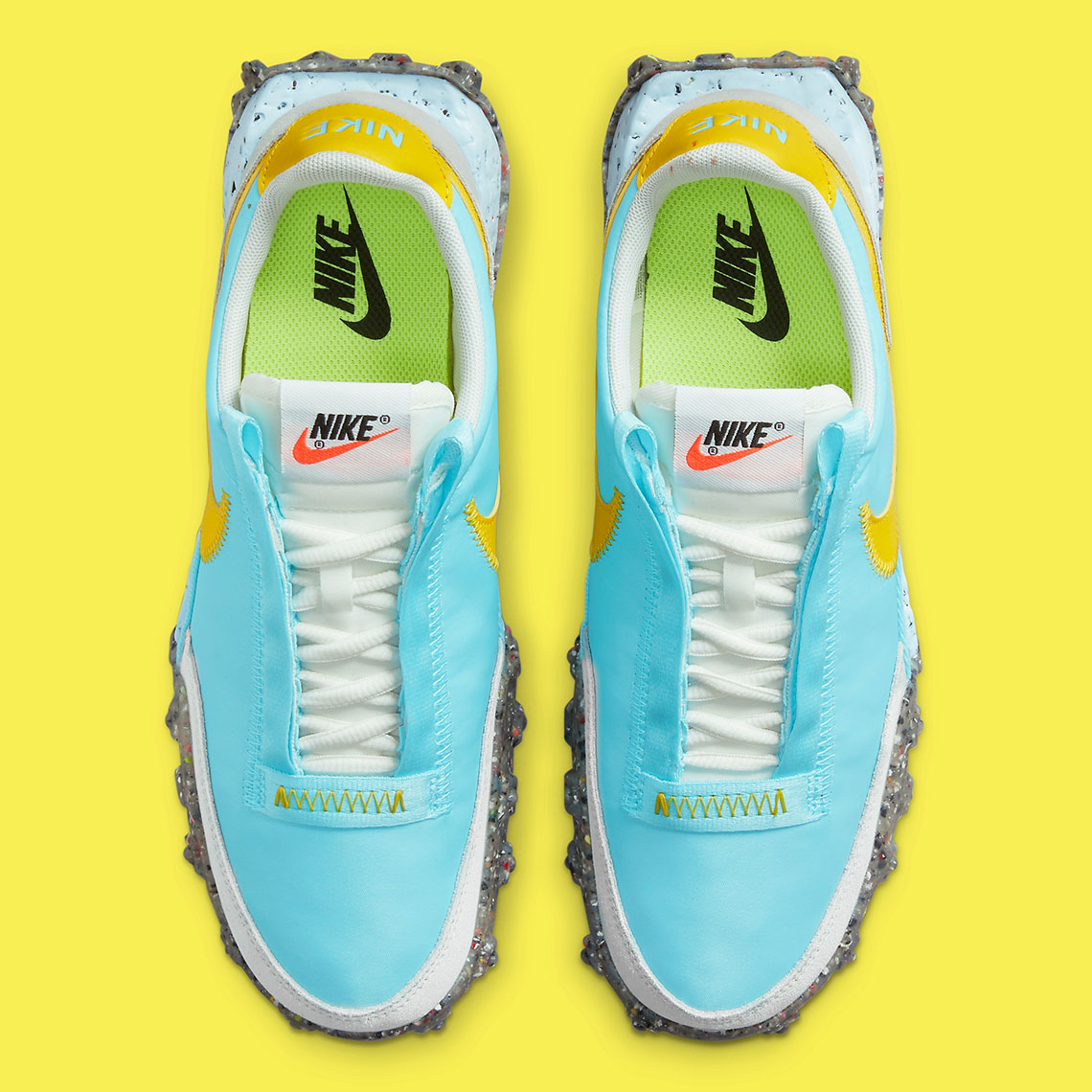 Nike Waffle Racer Crater Wmns Bleached Aqua Sail Photon Dust Speed Yellow Ct1983 400 1