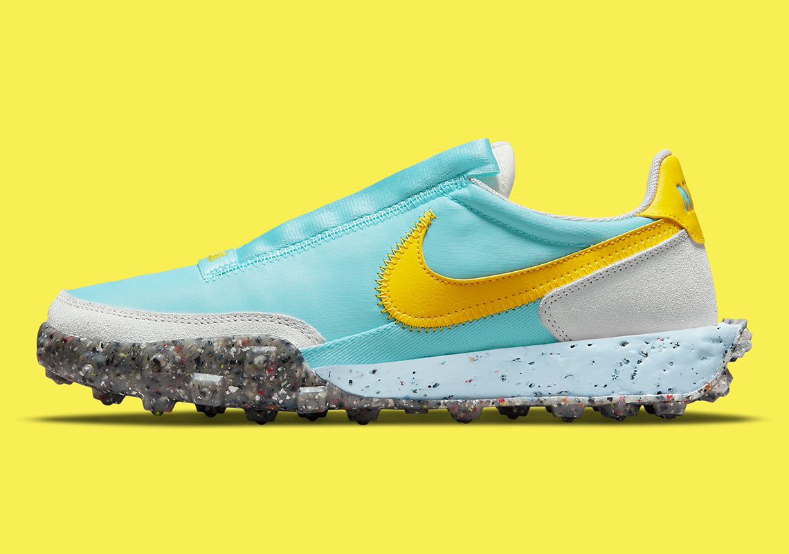 Nike Waffle Racer Crater Wmns Bleached Aqua Sail Photon Dust Speed Yellow Ct1983 400 8