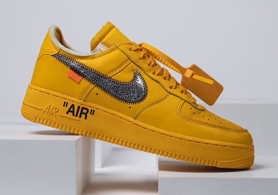 Off-White Nike Air Force 1 University Gold DD1876-700 | SneakerNews.com