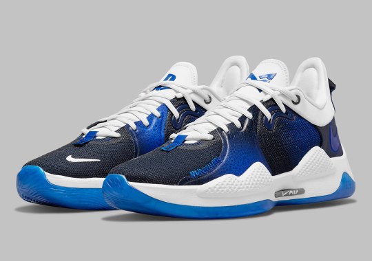 The PlayStation 5 x Nike PG 5 Flips In Blue