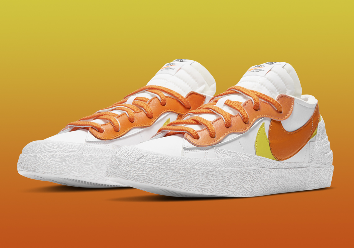Sacai Nike Blazer Low Orange Green Dd1877 001 Fitforhealth