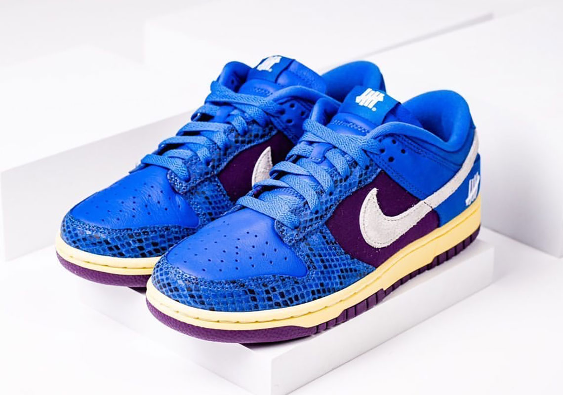 Undefeated Nike Dunk Low Blue Snakeskin Purple | SneakerNews.com