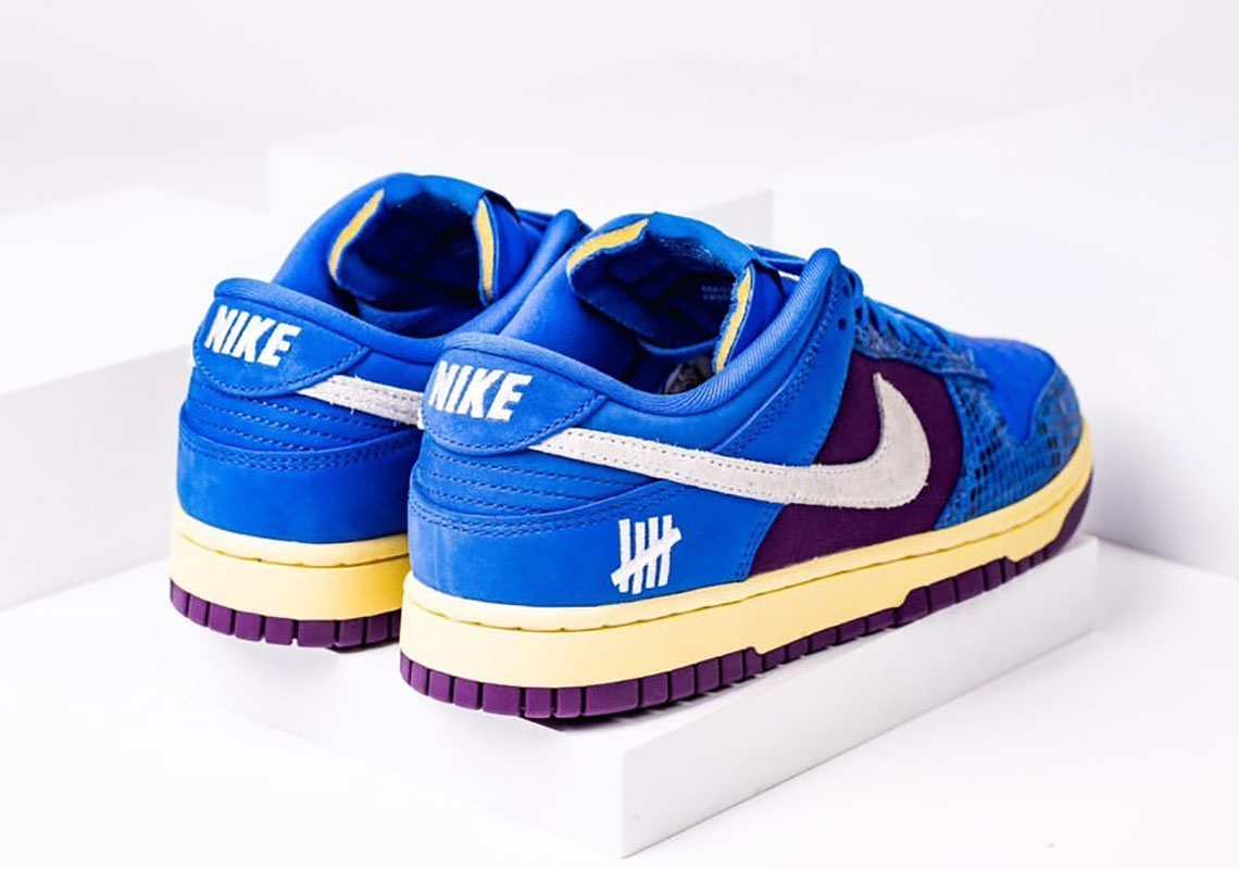 Undefeated Nike Dunk Low Blue Snakeskin Purple | SneakerNews.com
