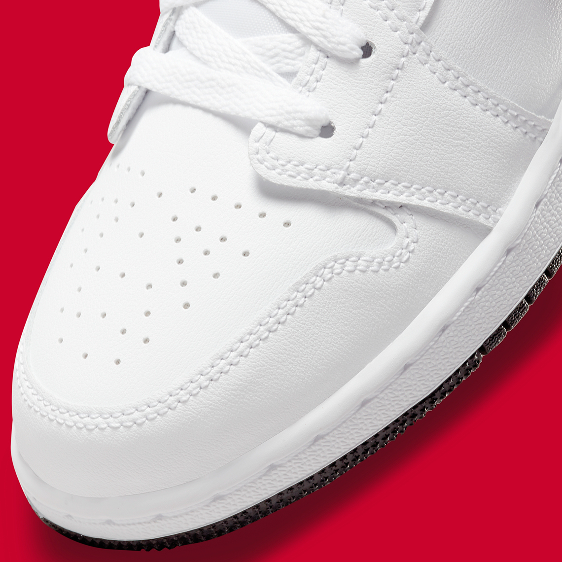Air Jordan 1 Low White Black Red 553560-160 | SneakerNews.com