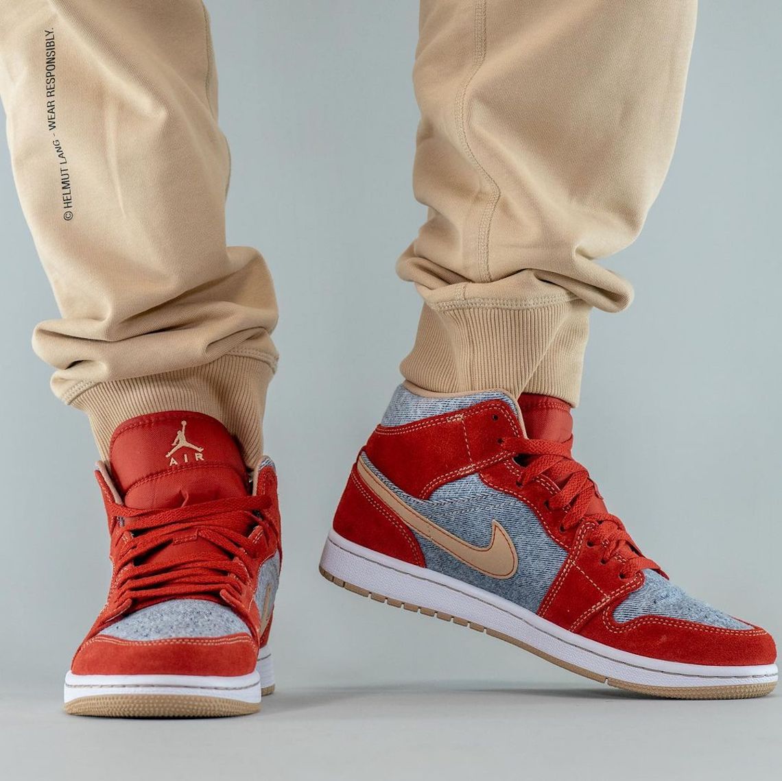 denim red jordan 1