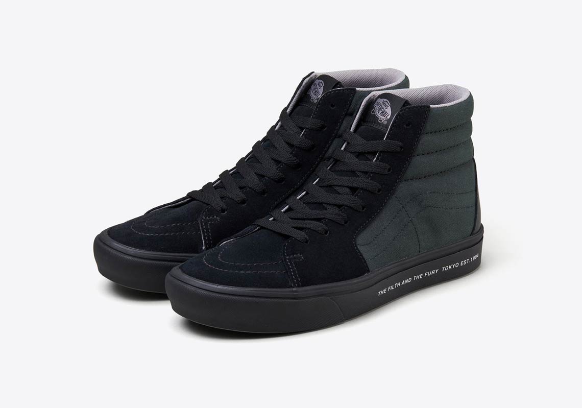 vans full black high