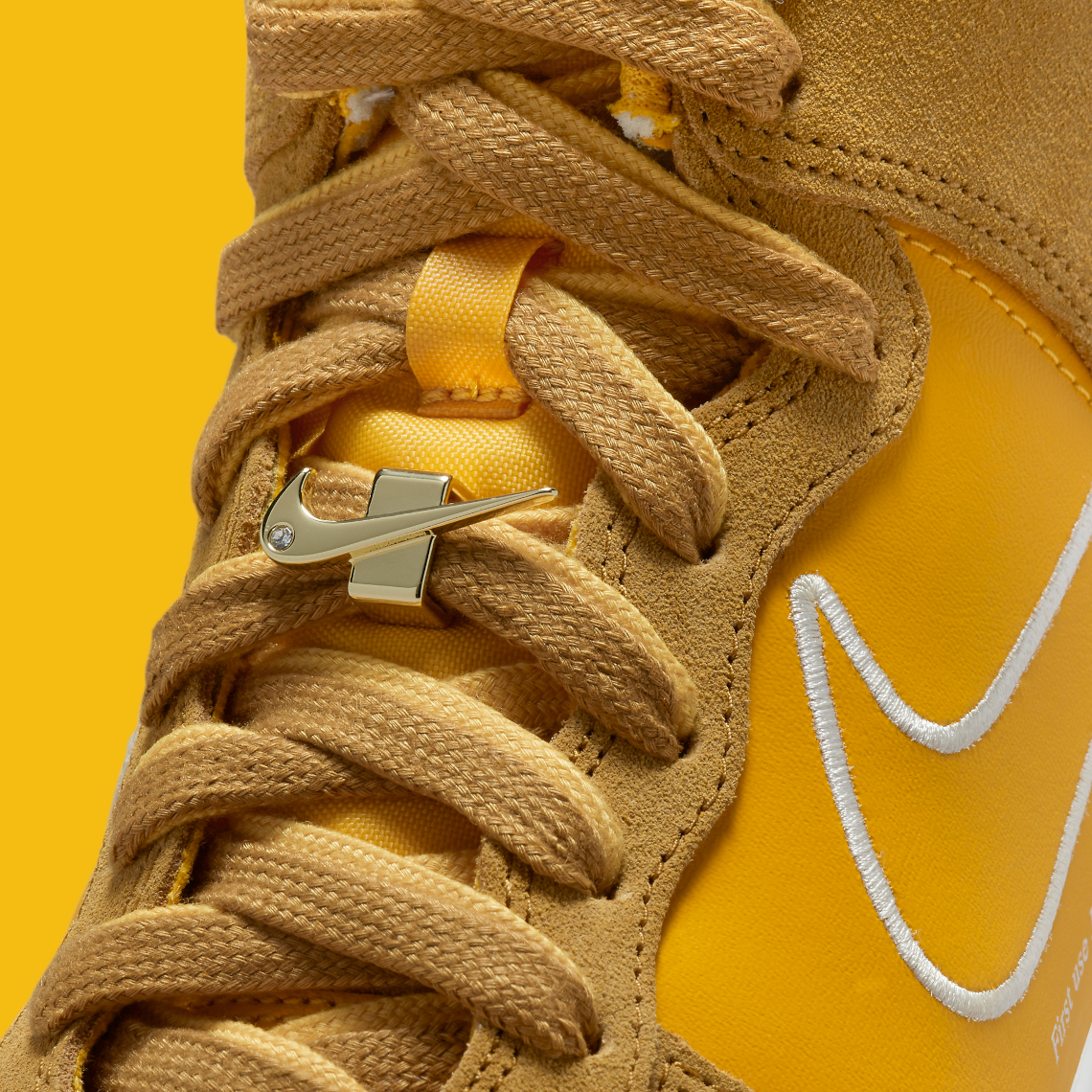 nike dunk high up university gold