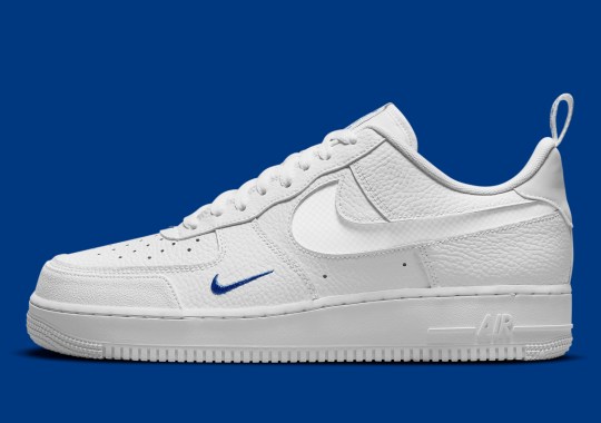 Rich Royal Blue Accents Animate This Muted Nike Air Force 1 Low