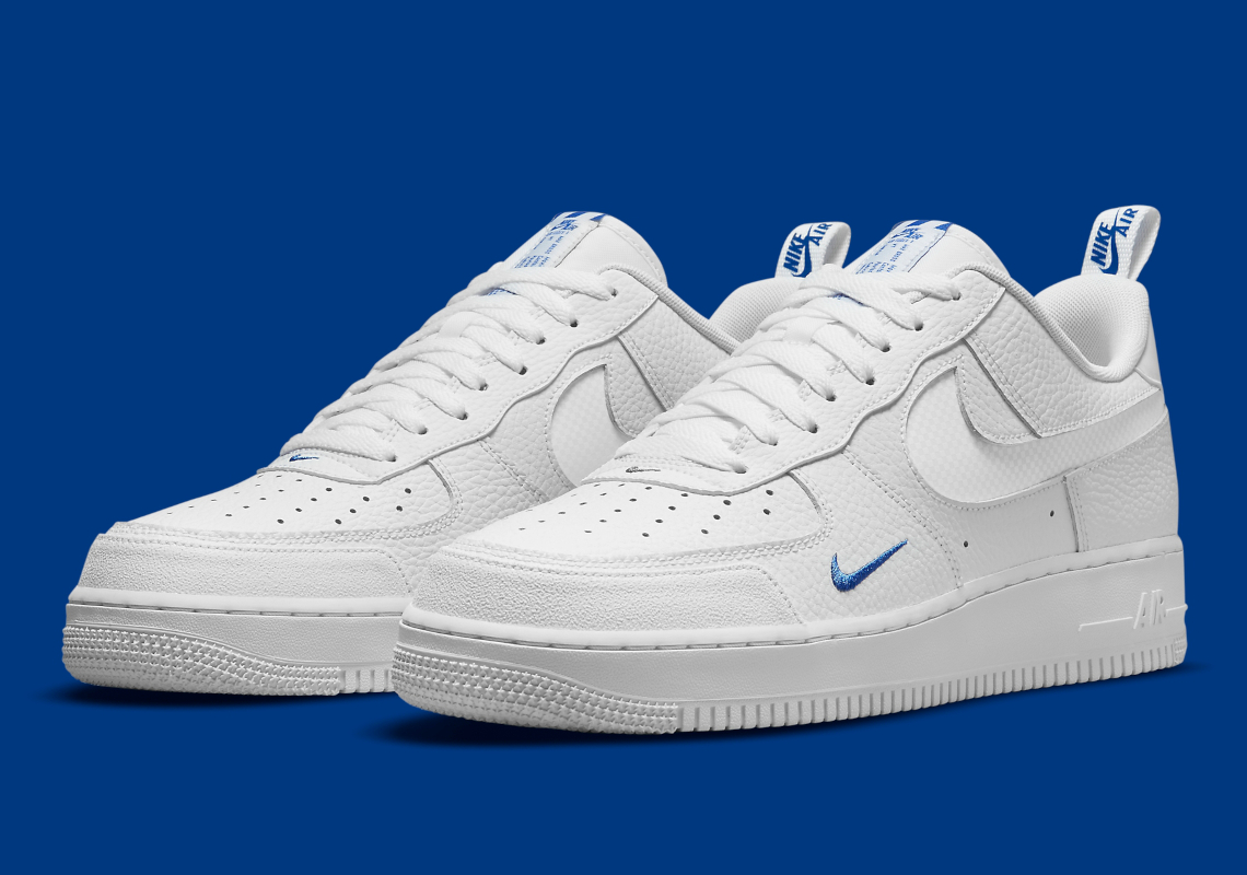Rich Royal Blue Accents Animate This Muted Nike Air Force 1 Low – SNKRNSW