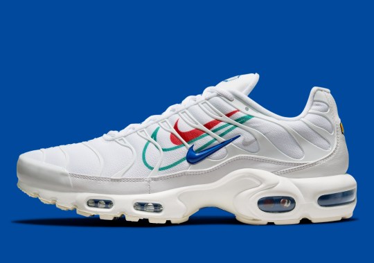 Multiple Colorful Swooshes Appear On The Nike Air Max Plus