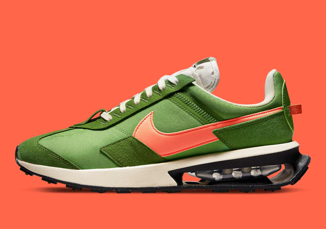 green orange and white nikes