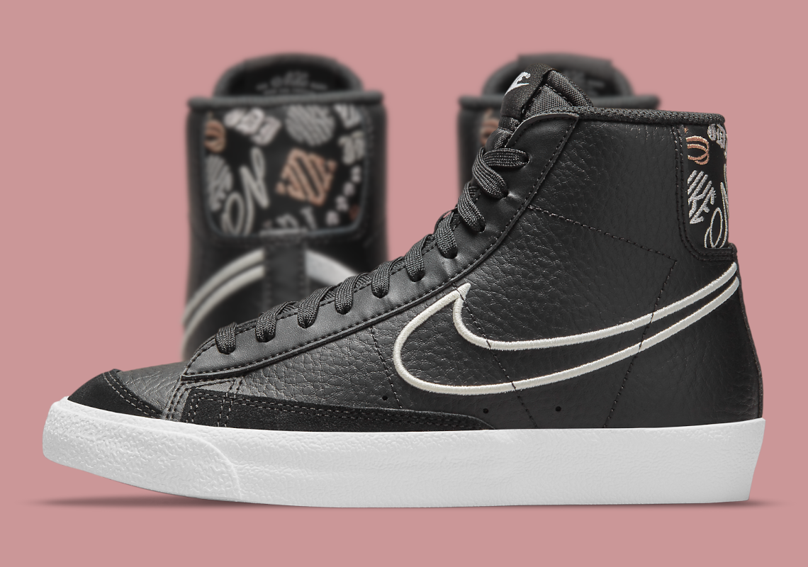 Various Fonts Appear On This Nike Blazer Mid ’77