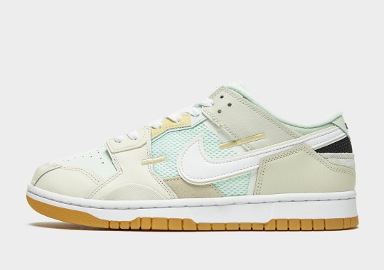 The Nike Dunk Low Scrap Appears In A Clean "Sea Glass" Colorway