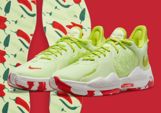 Official Images Of The Pickled Pepper-Inspired Nike PG 5 “Pao Jiao”