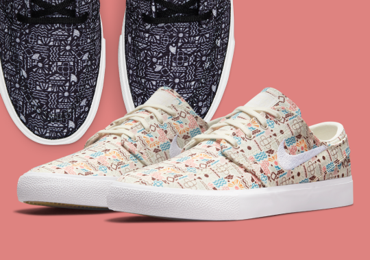 Two Nike SB Zoom Stefan Janoski Canvas Pairs Appear With Summertime Patterns